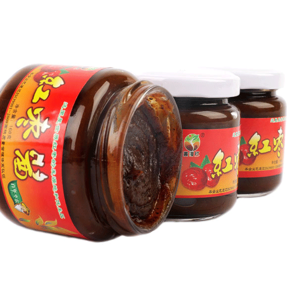 红枣酱无公害纯枣酱早餐伴侣168g4瓶